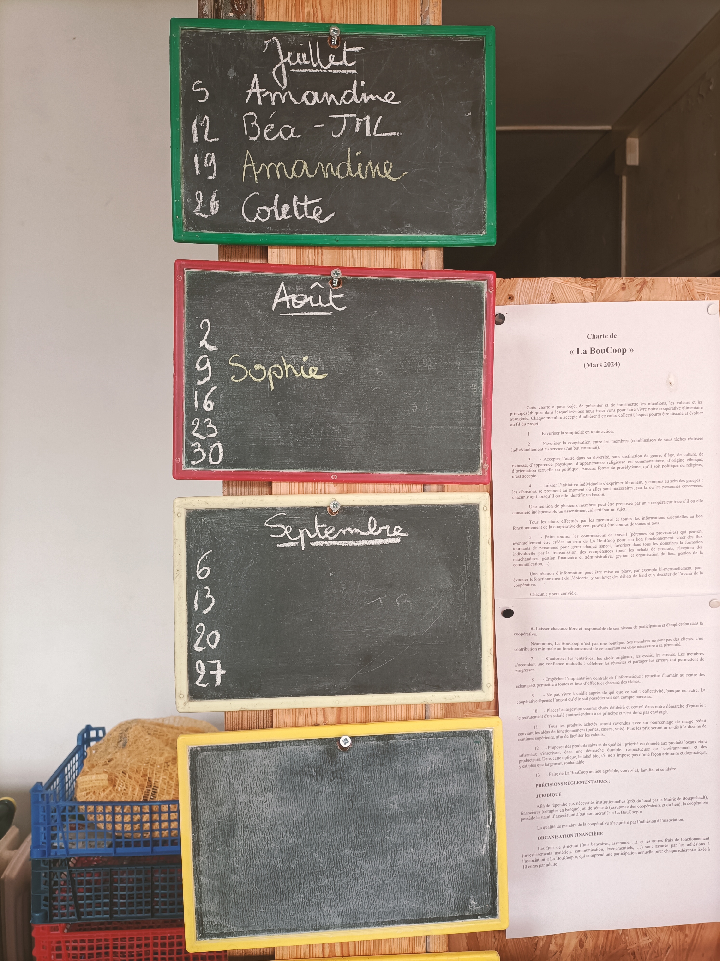 Tableau horaire